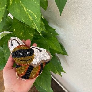 Beaded Queen Bee Coin Purse NWT